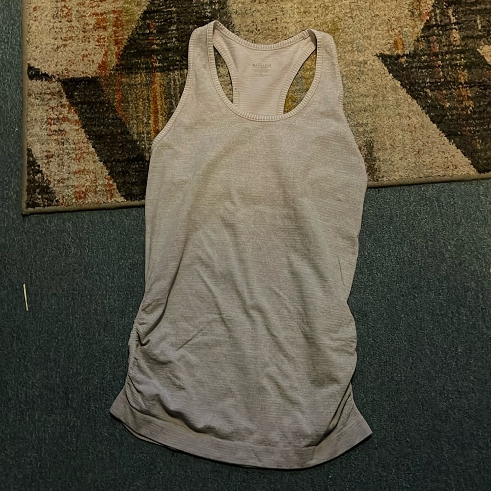 Athleta tank Racerback gray and light lavender